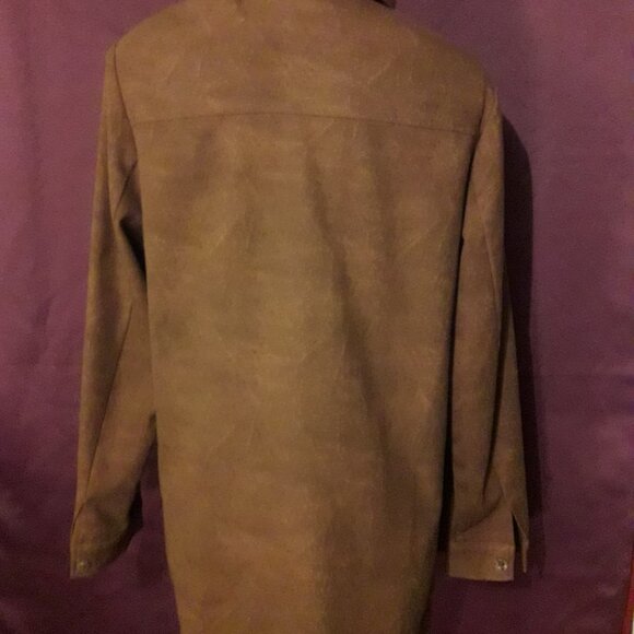 Vintage 80s 1980s Womens Unisex ConradC Western Dress Shirt - Brown Small Medium - Picture 8 of 10